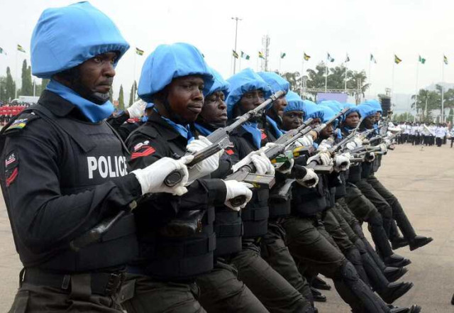 Nigeria Police During Parade